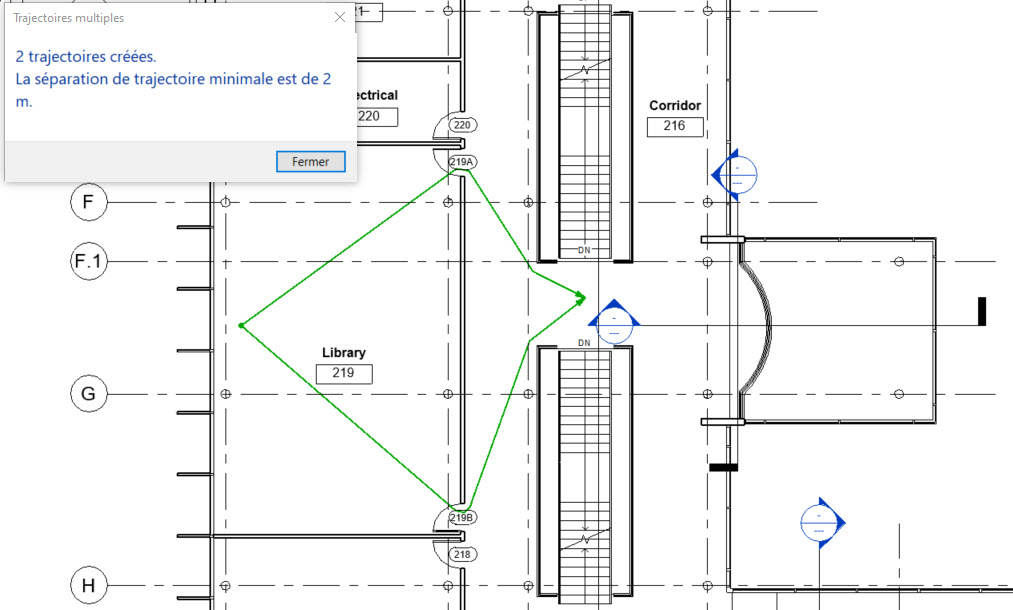 Trajectoire multiples Revit 2023